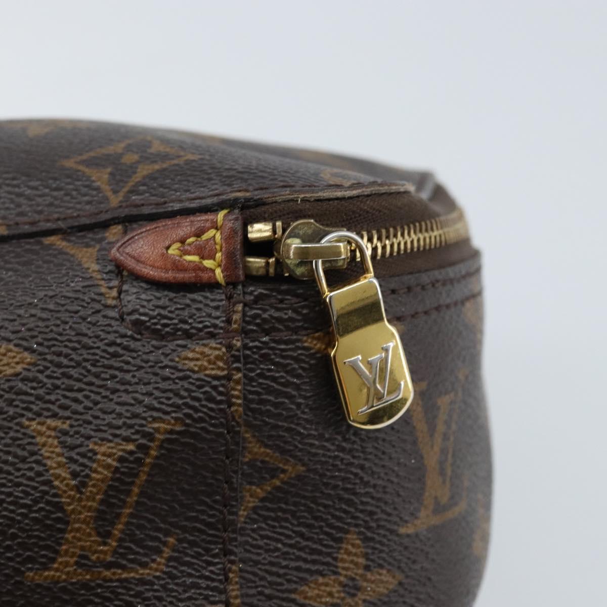 LOUIS VUITTON Monogram Cube De Langemont PM Pouch M43688 LV Auth 165373