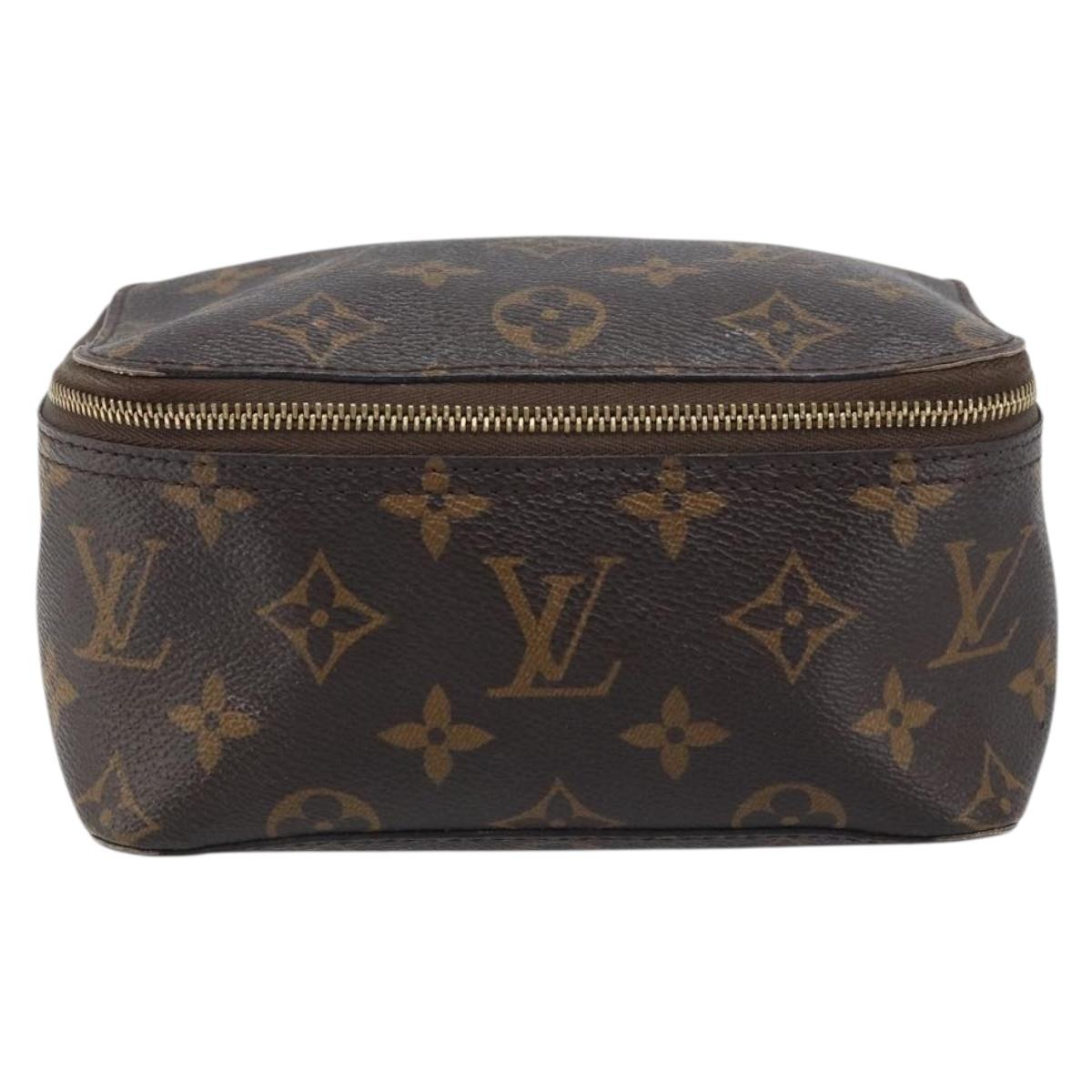 LOUIS VUITTON Monogram Cube De Langemont PM Pouch M43688 LV Auth 165373