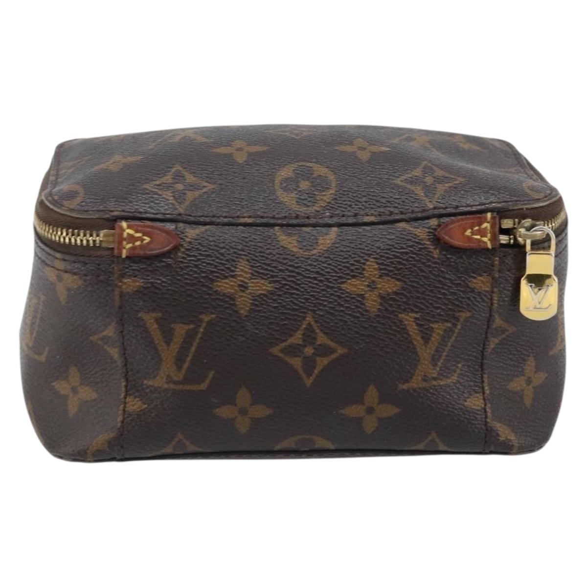 LOUIS VUITTON Monogram Cube De Langemont PM Pouch M43688 LV Auth 165373