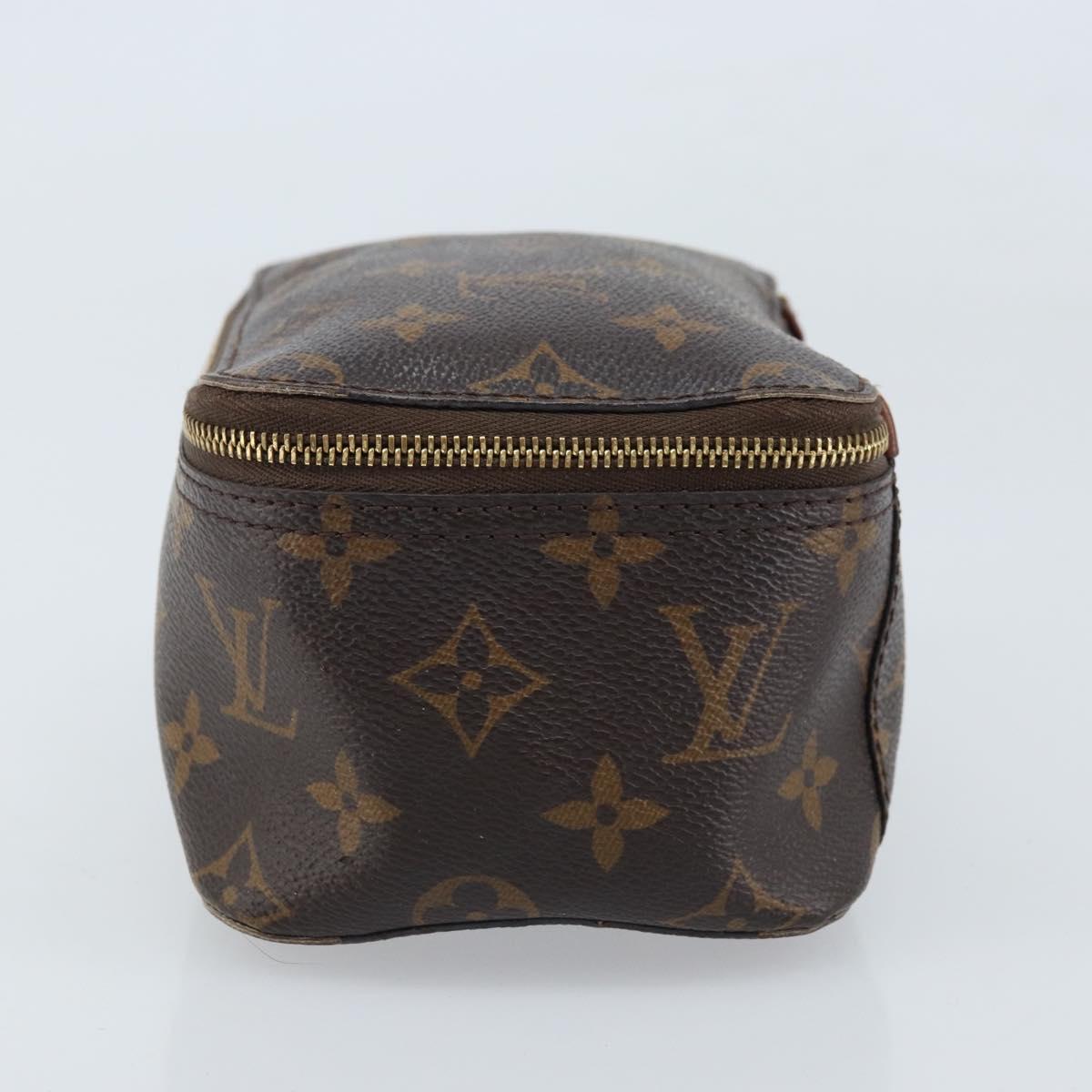 LOUIS VUITTON Monogram Cube De Langemont PM Pouch M43688 LV Auth 165373
