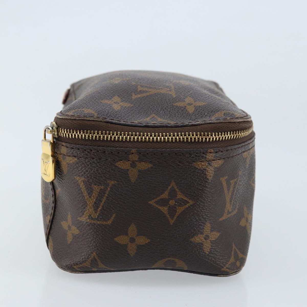 LOUIS VUITTON Monogram Cube De Langemont PM Pouch M43688 LV Auth 165373