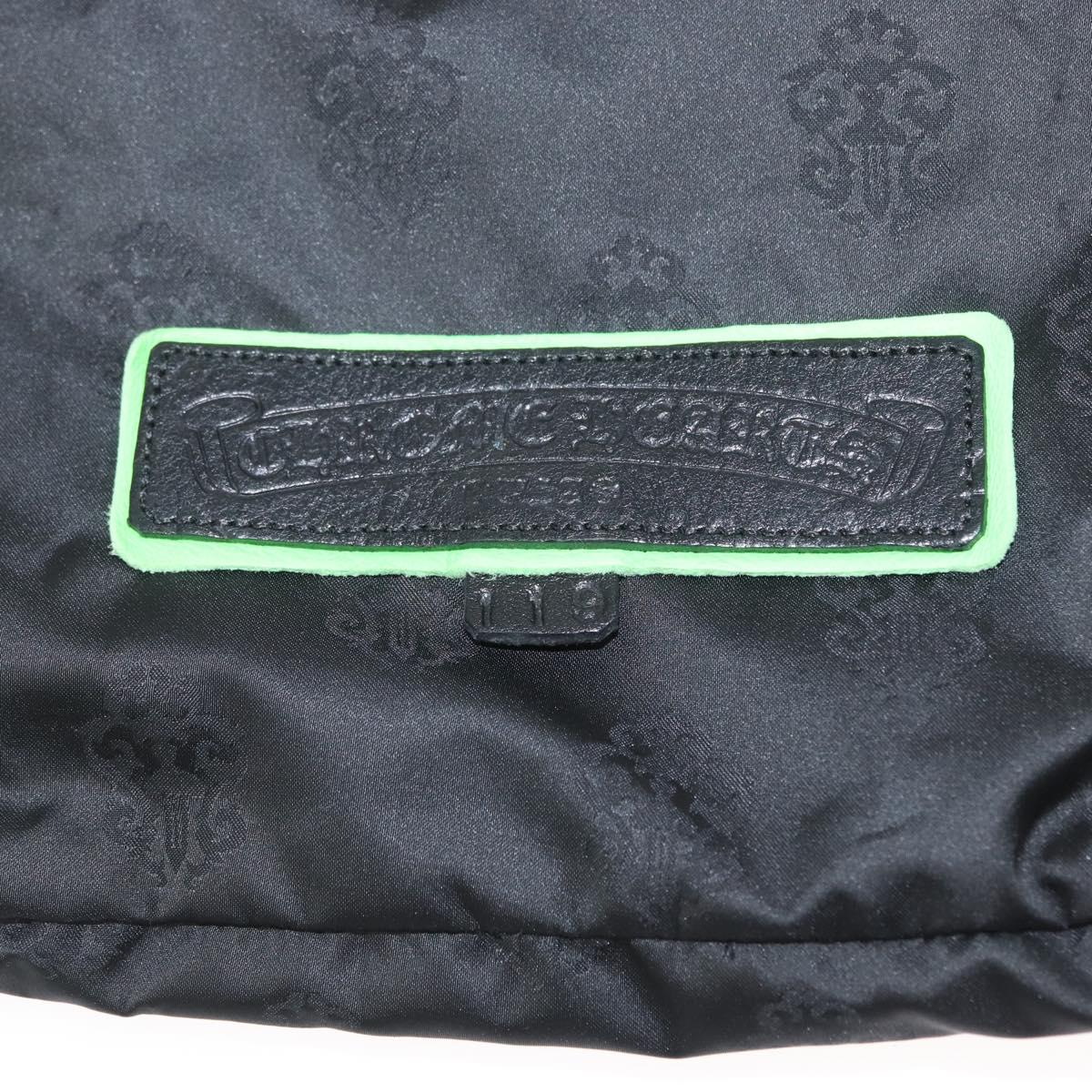 Chrome Hearts Takamini Shoulder Bag Leather Green Silver Auth 165377SM