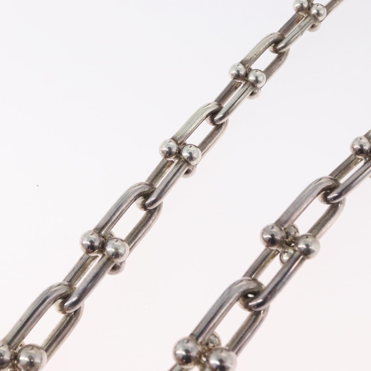 TIFFANY&Co. Hardware Graduated Link Necklace Ag925 Silver Auth 165379SM
