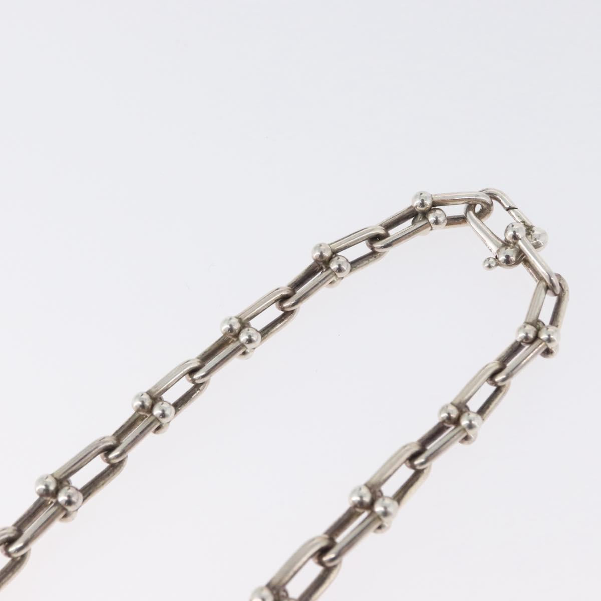 TIFFANY&Co. Hardware Graduated Link Necklace Ag925 Silver Auth 165379SM