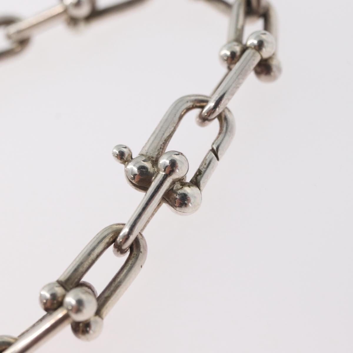 TIFFANY&Co. Hardware Graduated Link Necklace Ag925 Silver Auth 165379SM