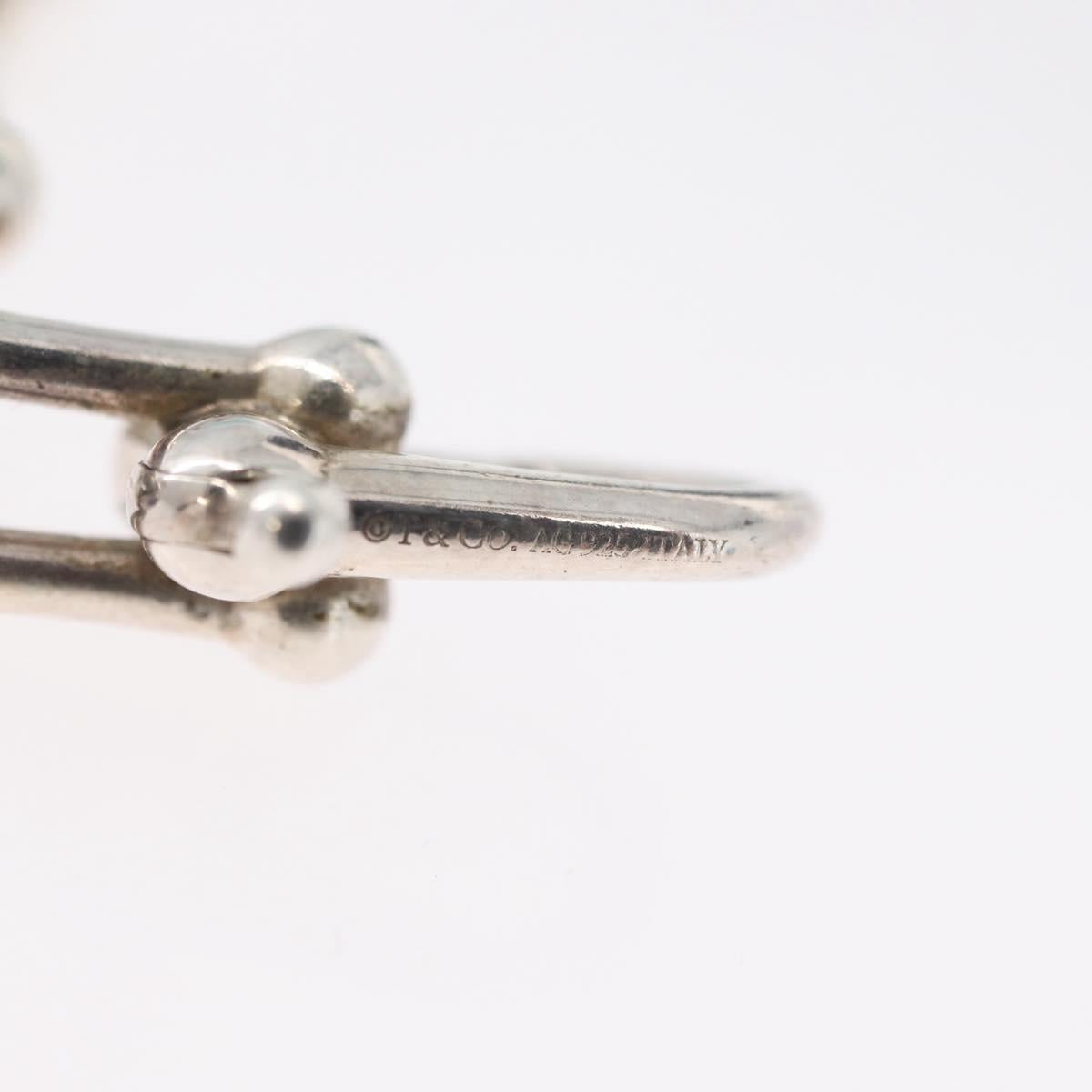 TIFFANY&Co. Hardware Graduated Link Necklace Ag925 Silver Auth 165379SM