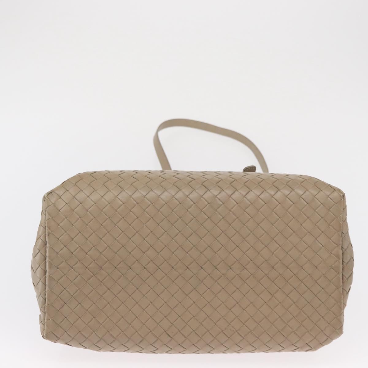 BOTTEGA VENETA INTRECCIATO Hand Bag Leather 2way Gray Auth 165395