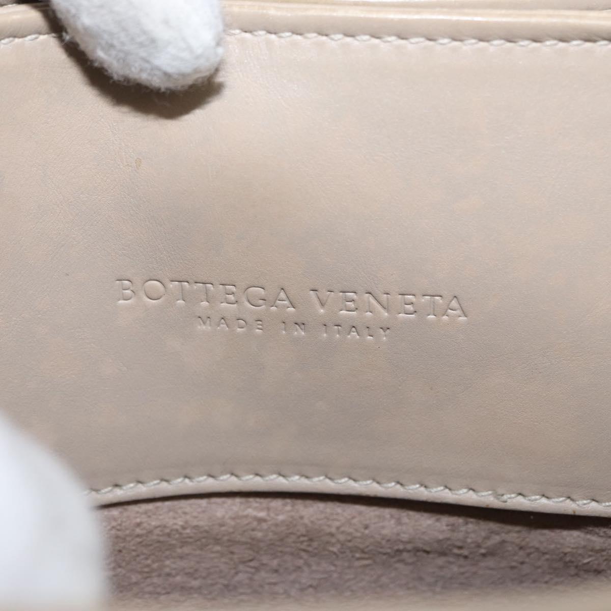 BOTTEGA VENETA INTRECCIATO Hand Bag Leather 2way Gray Auth 165395