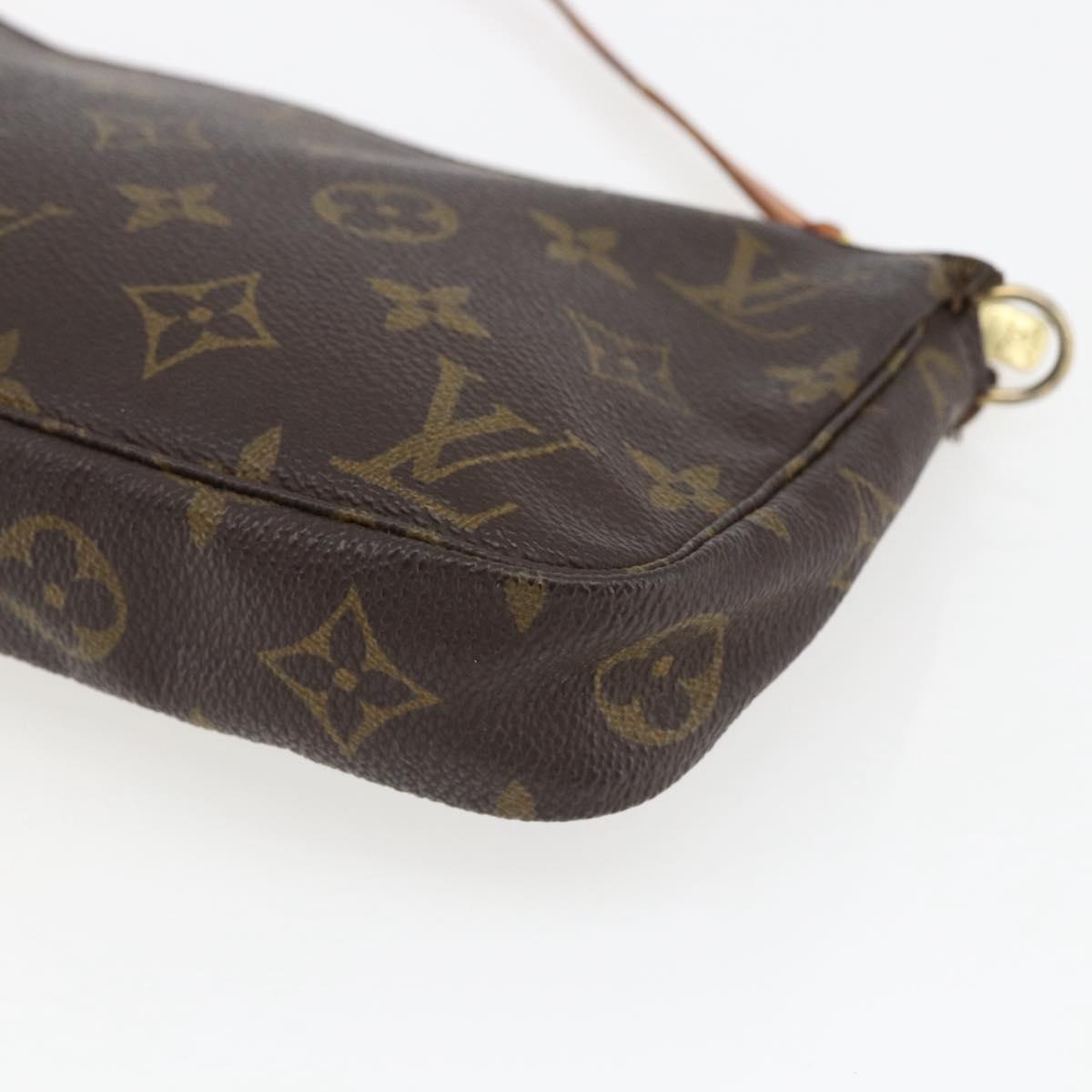LOUIS VUITTON Monogram Pochette Accessoires Pouch M51980 LV Auth 165400