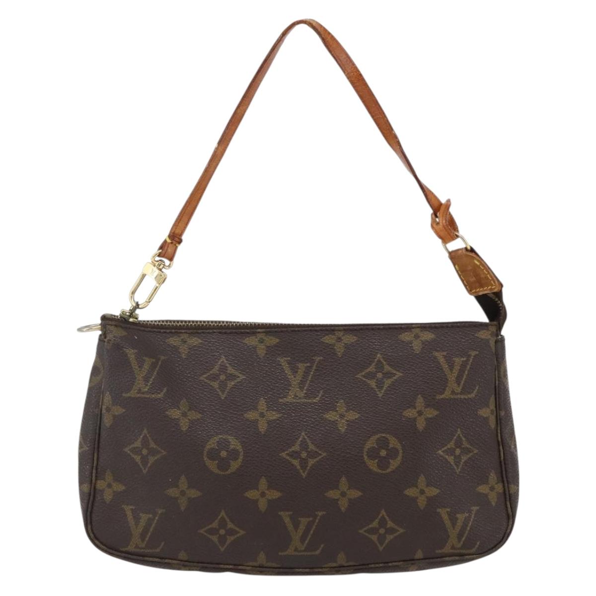 LOUIS VUITTON Monogram Pochette Accessoires Pouch M51980 LV Auth 165400