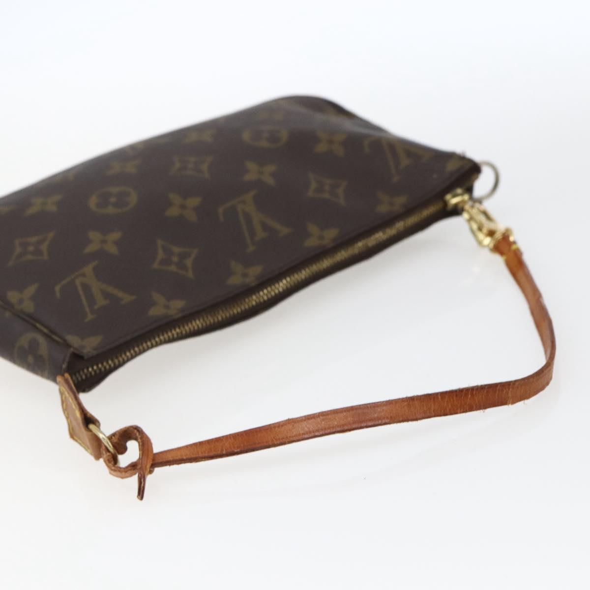 LOUIS VUITTON Monogram Pochette Accessoires Pouch M51980 LV Auth 165400