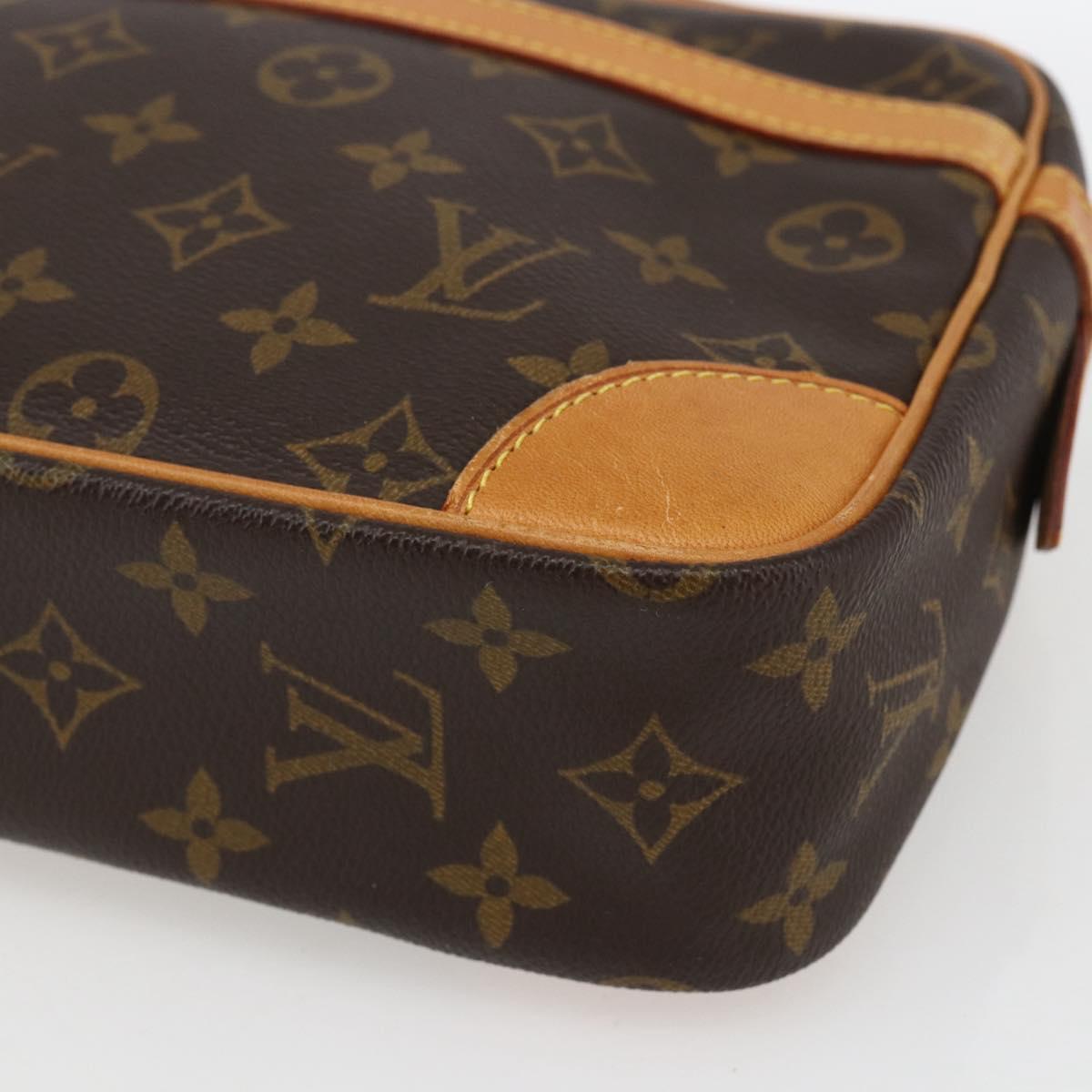 LOUIS VUITTON Monogram Compiegne 28 Clutch Bag M51845 LV Auth 165422