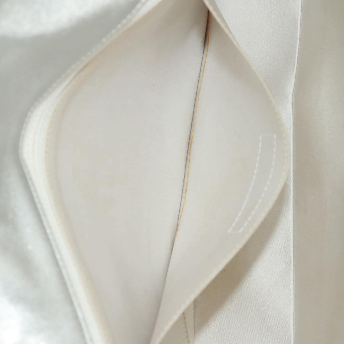 CHANEL New Travel line Choco Bar 25 Chain Bag Nylon Silver CC Auth 165427V