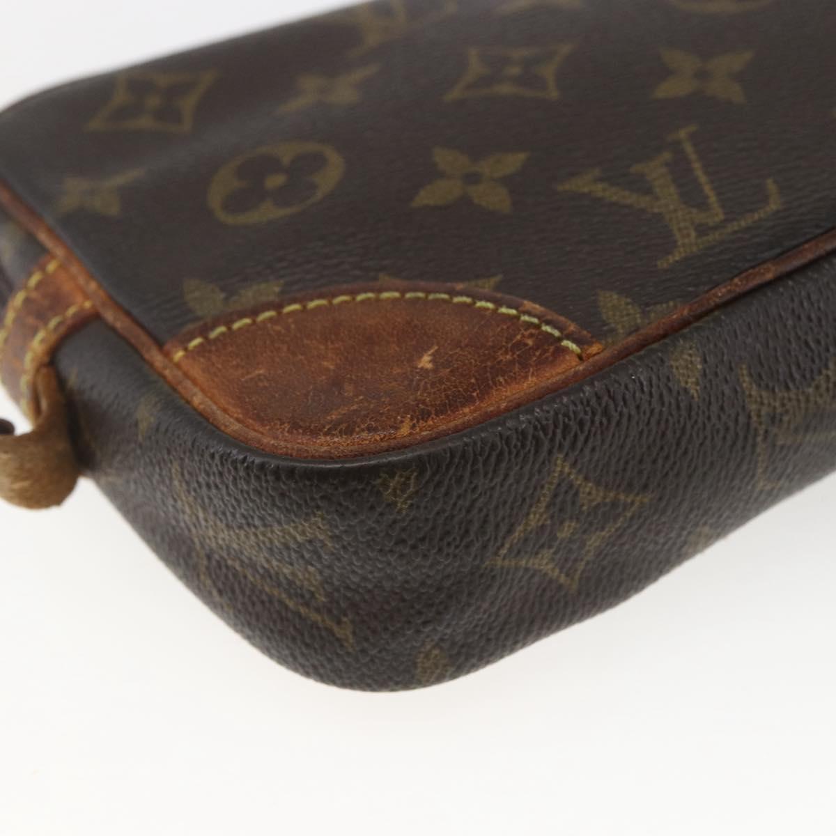 LOUIS VUITTON Monogram Marly Dragonne PM Clutch Bag M51827 LV Auth 165435