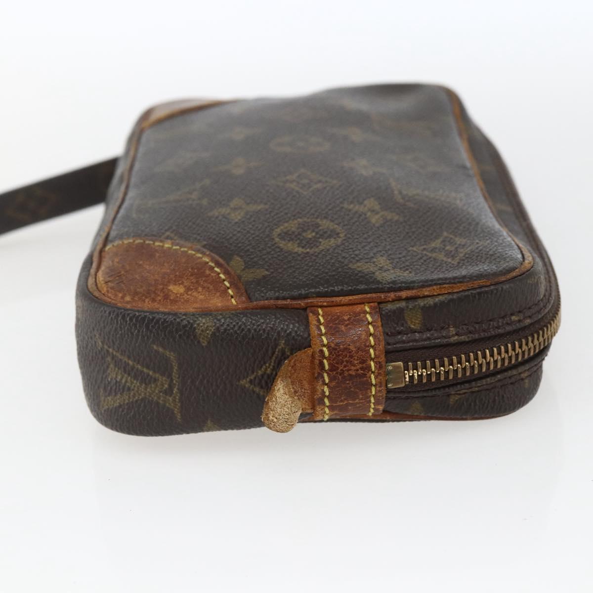 LOUIS VUITTON Monogram Marly Dragonne PM Clutch Bag M51827 LV Auth 165435