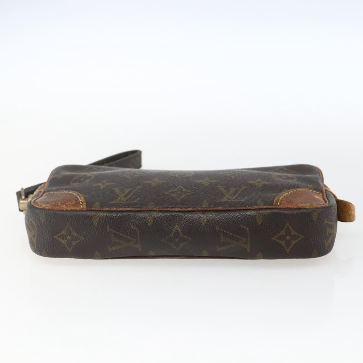 LOUIS VUITTON Monogram Marly Dragonne PM Clutch Bag M51827 LV Auth 165435