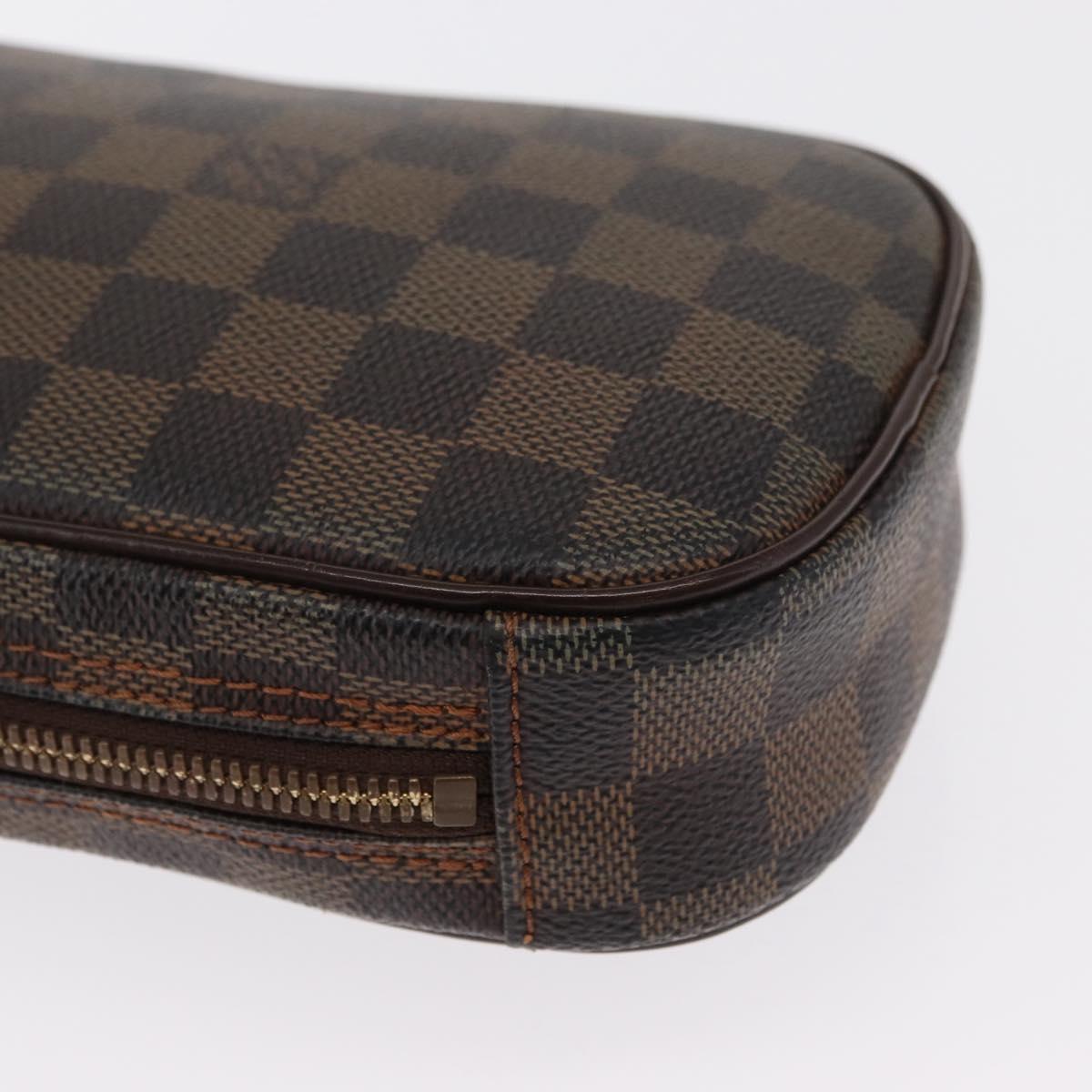 LOUIS VUITTON Damier Ebene Pochette Gange Shoulder Bag SPO N48048 LV Auth 165447