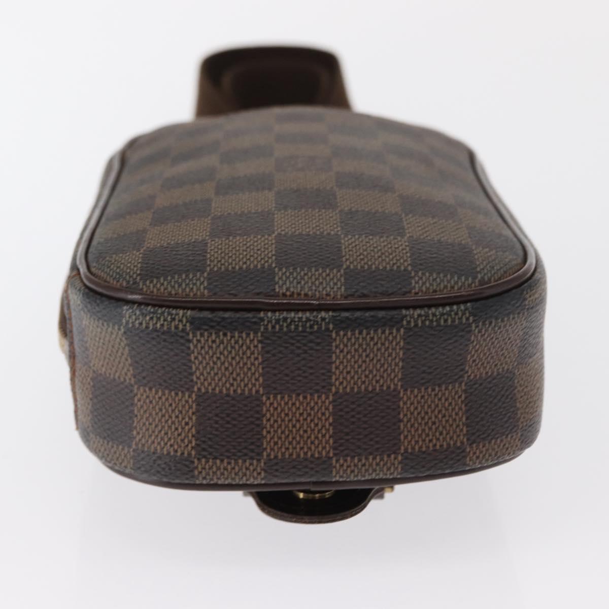 LOUIS VUITTON Damier Ebene Pochette Gange Shoulder Bag SPO N48048 LV Auth 165447