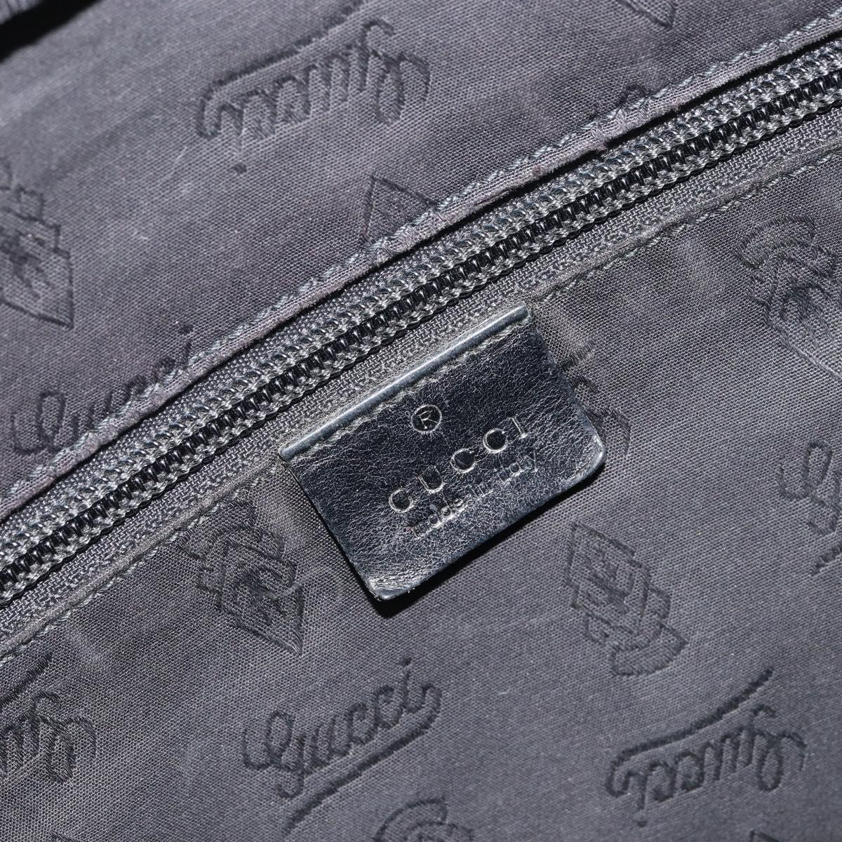 GUCCI GG Implementation Shoulder Bag Black Silver 211107 Auth 165449