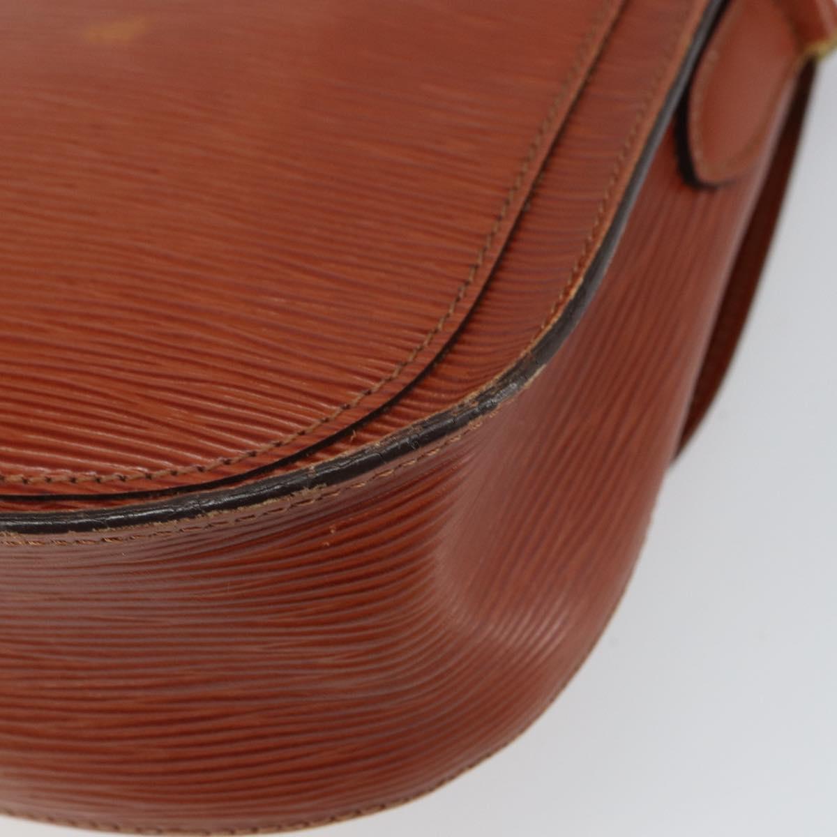 LOUIS VUITTON Epi Saint Cloud GM Shoulder Bag Brown M52193 LV Auth 165452
