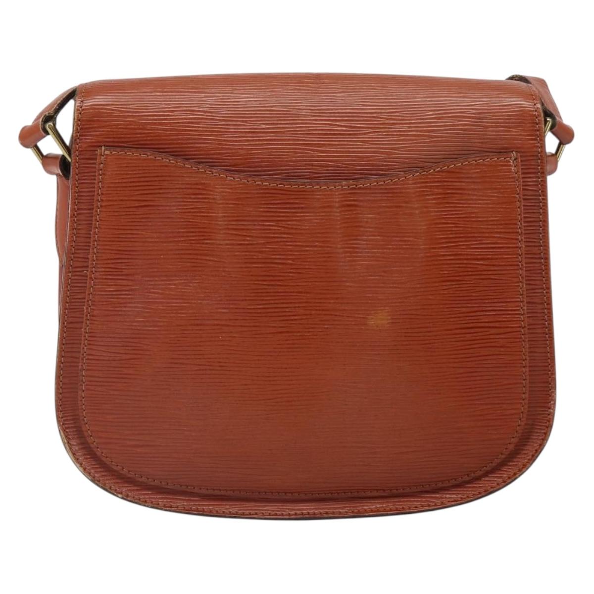 LOUIS VUITTON Epi Saint Cloud GM Shoulder Bag Brown M52193 LV Auth 165452