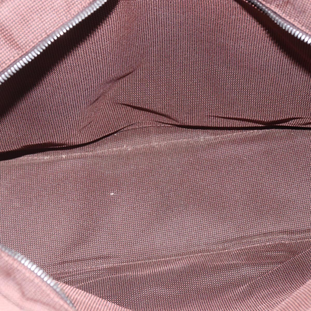 HERMES Her Line Tote MM Tote Bag Canvas Brown Auth 165475
