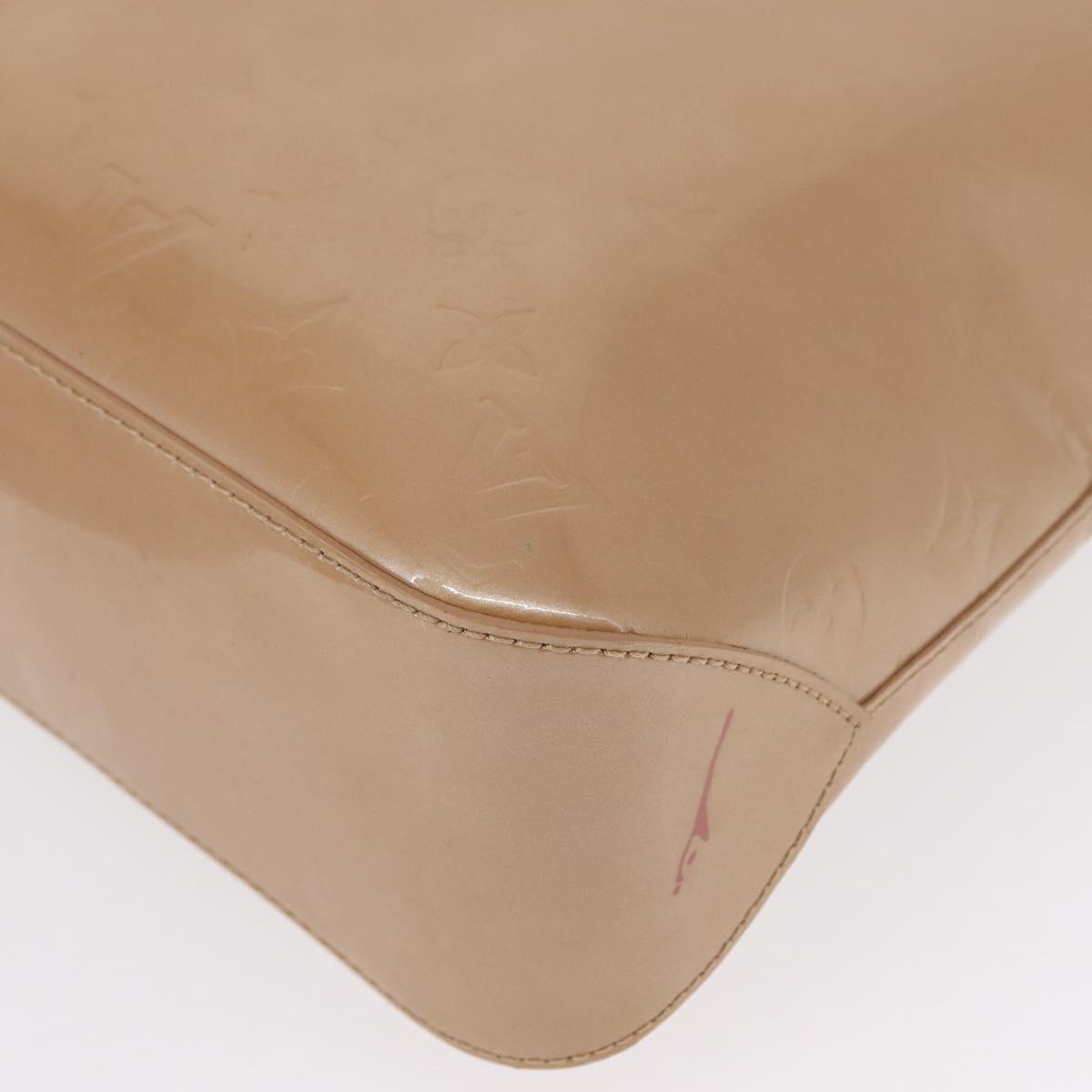 LOUIS VUITTON Monogram Vernis Brentwood Shoulder Bag Noisette M91511 Auth 165479