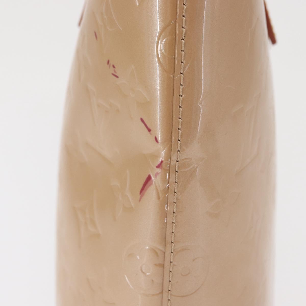 LOUIS VUITTON Monogram Vernis Brentwood Shoulder Bag Noisette M91511 Auth 165479