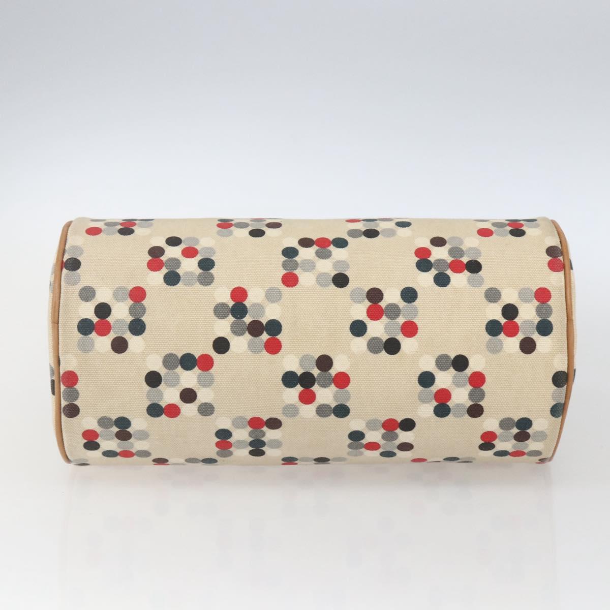 BURBERRY Blue Label Hand Bag Canvas Multicolor Silver Auth 165482