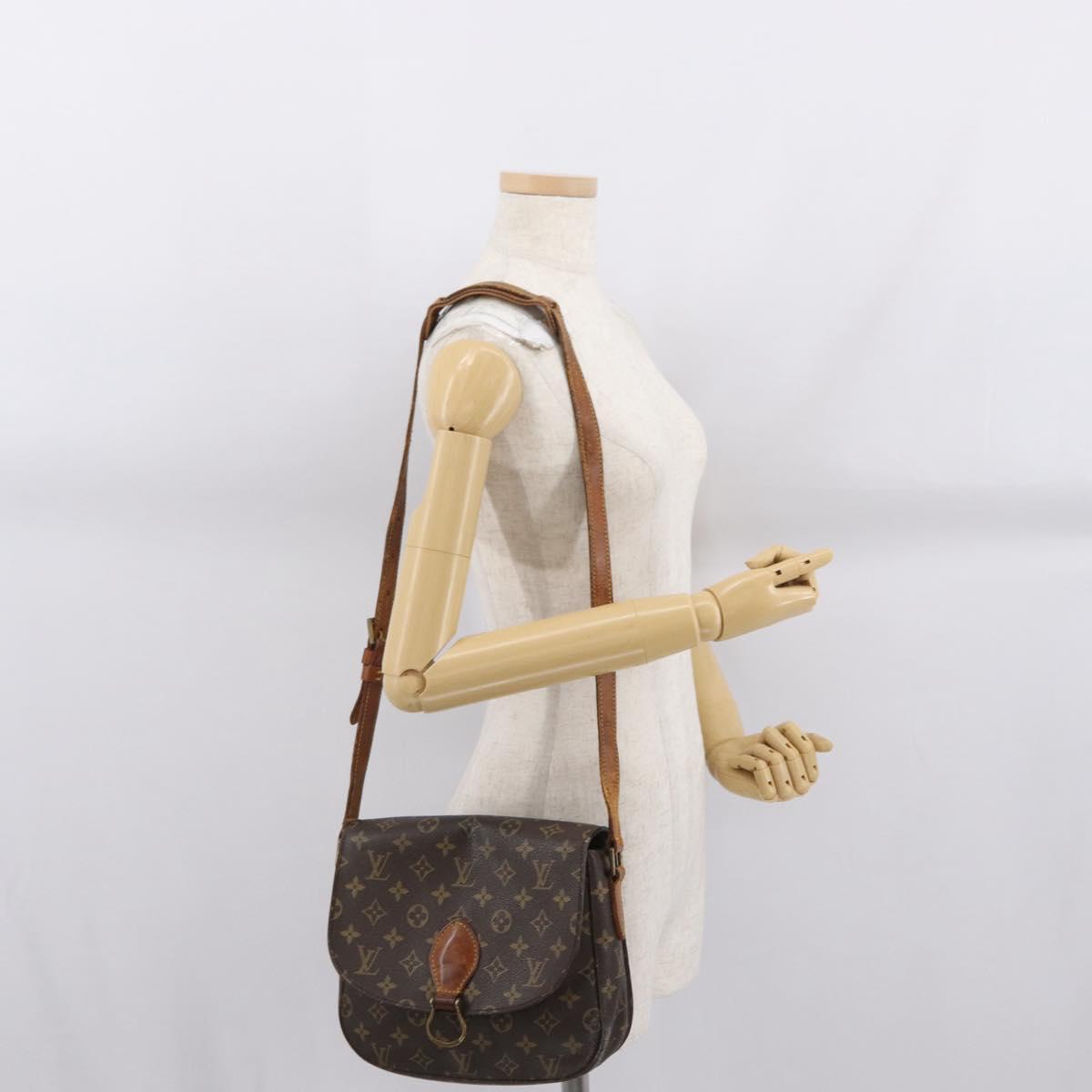 LOUIS VUITTON Monogram Saint Cloud GM Shoulder Bag M51242 LV Auth 165485