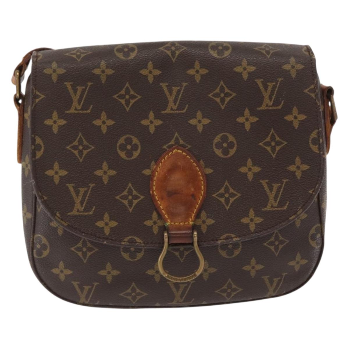 LOUIS VUITTON Monogram Saint Cloud GM Shoulder Bag M51242 LV Auth 165485