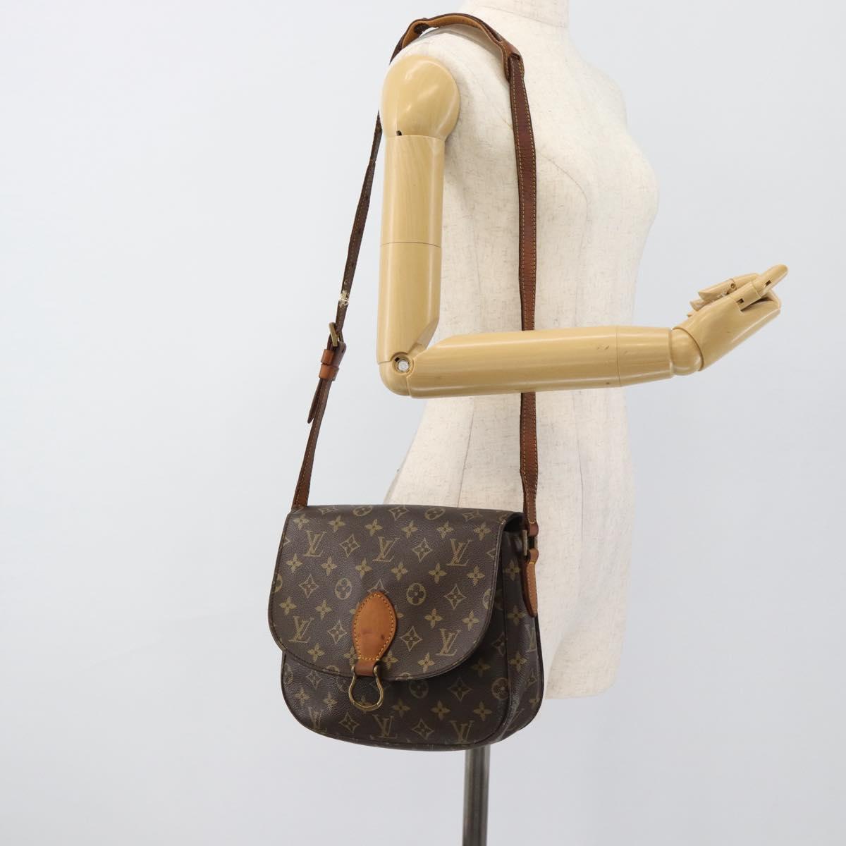 LOUIS VUITTON Monogram Saint Cloud GM Shoulder Bag M51242 LV Auth 165485