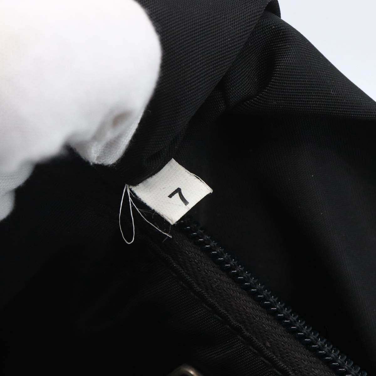 PRADA Hand Bag Nylon Green Silver Auth 165487