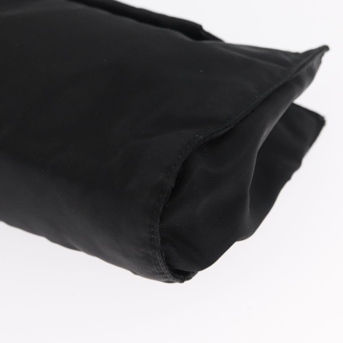 PRADA Pouch Nylon Black Auth 165499