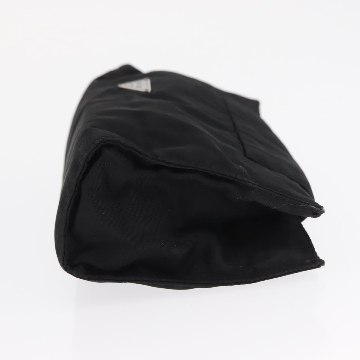 PRADA Pouch Nylon Black Auth 165499