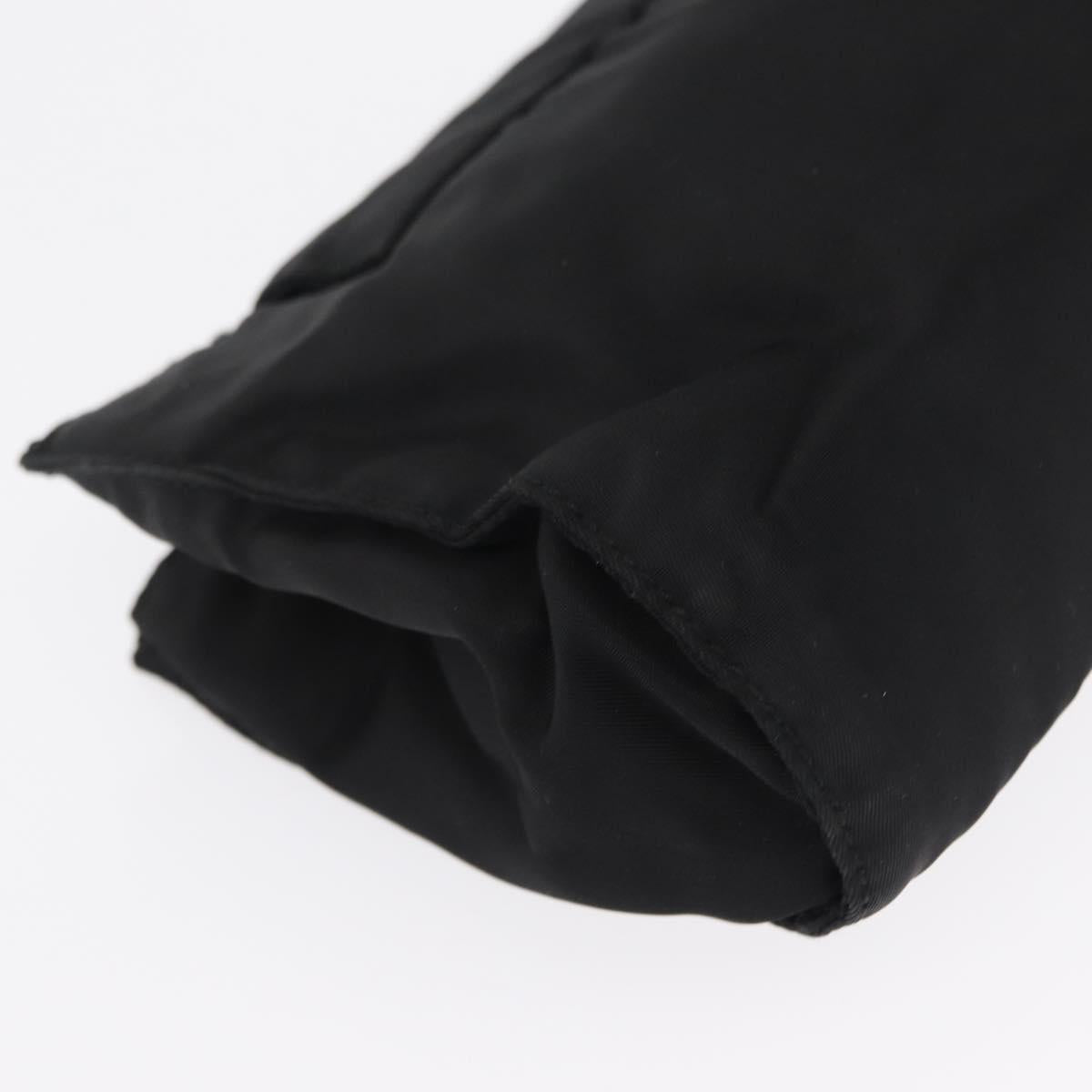 PRADA Pouch Nylon Black Auth 165499
