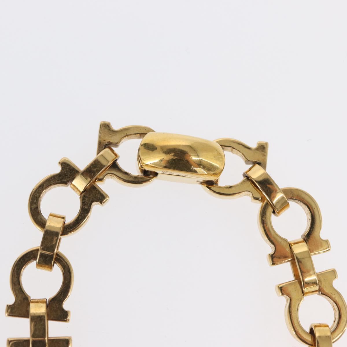 Salvatore Ferragamo Bracelet metal Gold Auth 165508