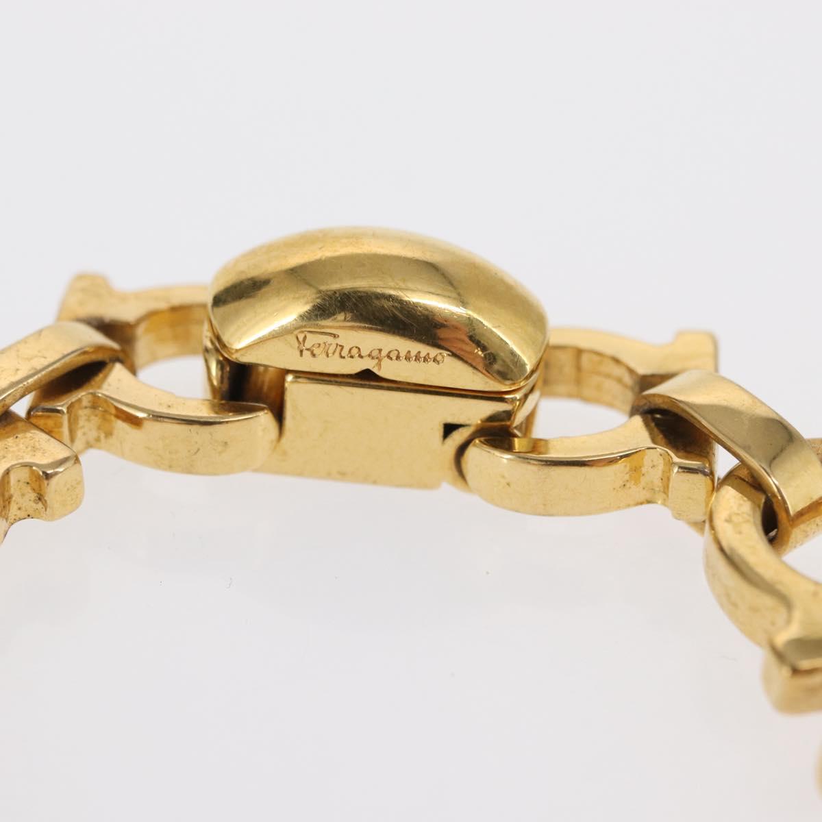 Salvatore Ferragamo Bracelet metal Gold Auth 165508