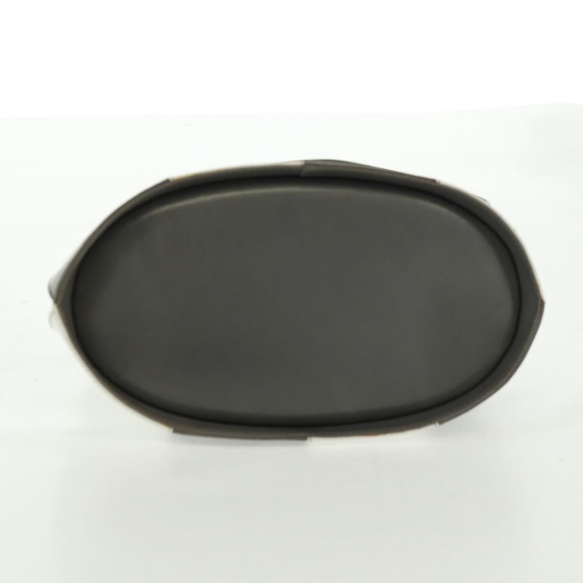 Salvatore Ferragamo Shoulder Bag Leather Gray Gold Auth 165516V