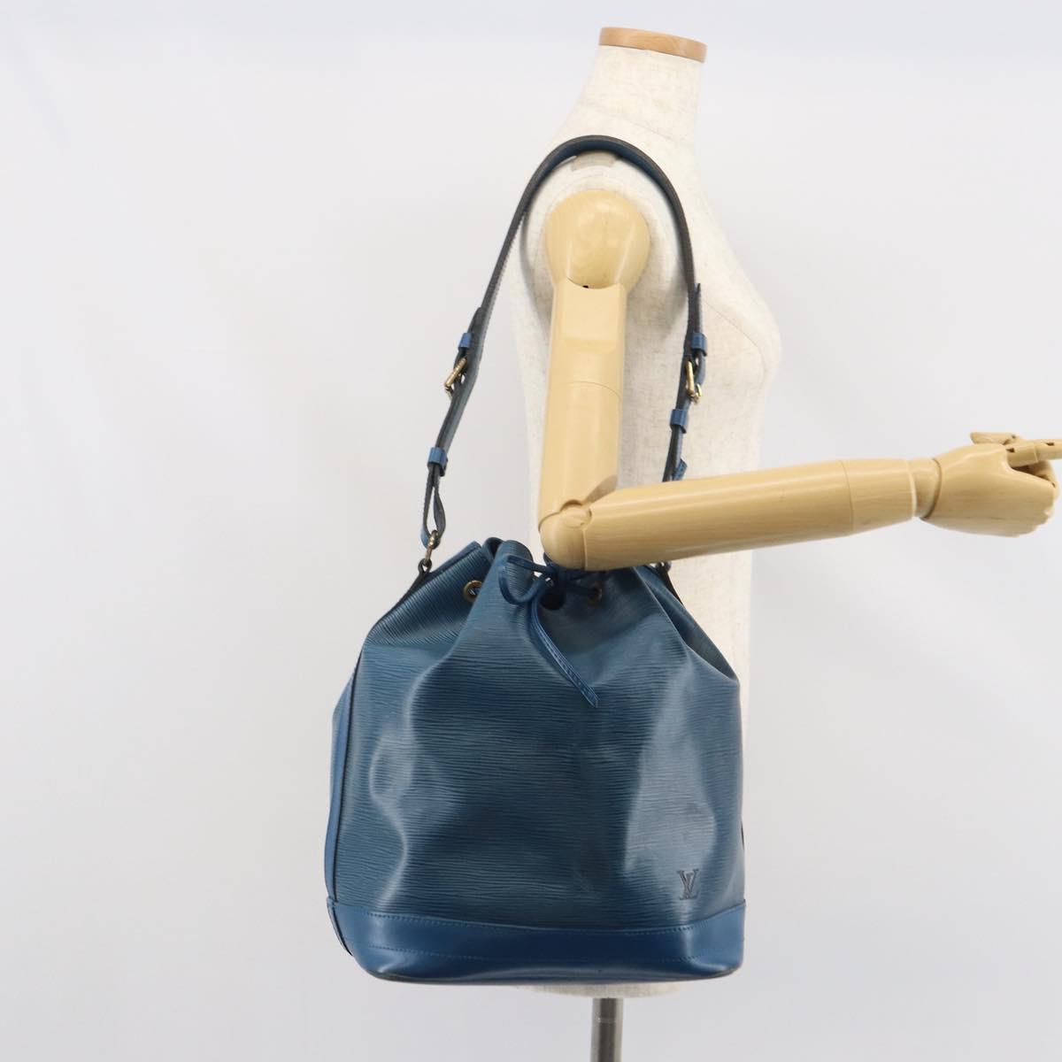LOUIS VUITTON Epi Noe Shoulder Bag Toledo Blue M44005 LV Auth 165537