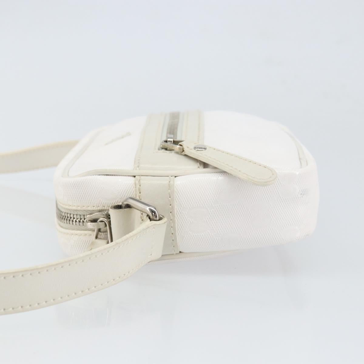GUCCI GG Implementation Shoulder Bag White 201447 Auth 165541