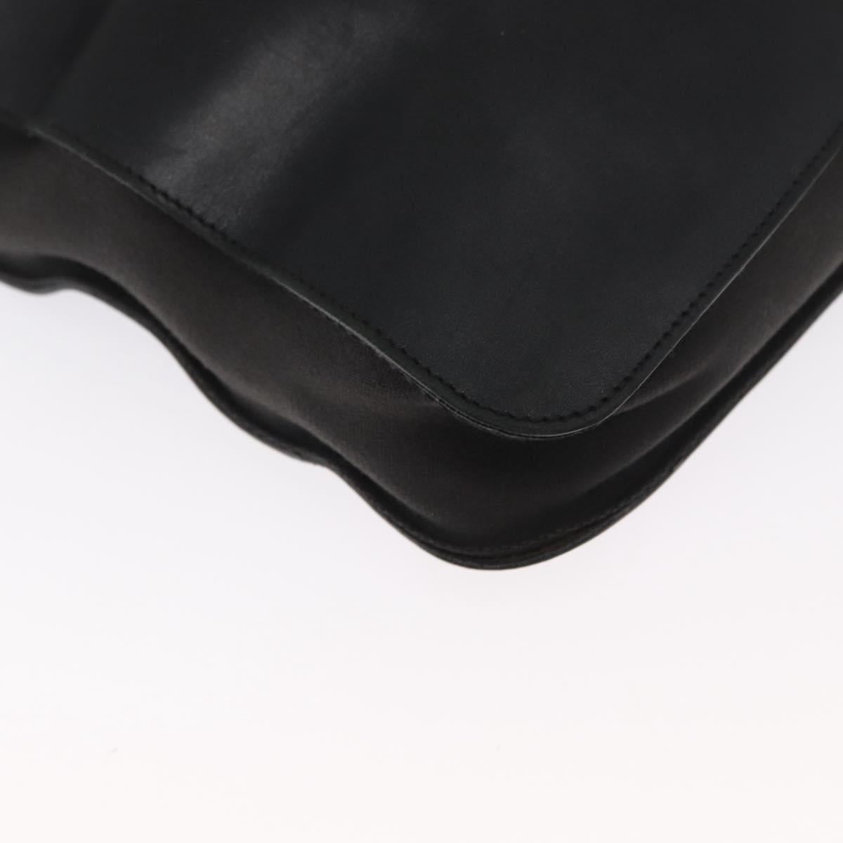 BOTTEGA VENETA INTRECCIATO Hand Bag Leather Black Auth 165550