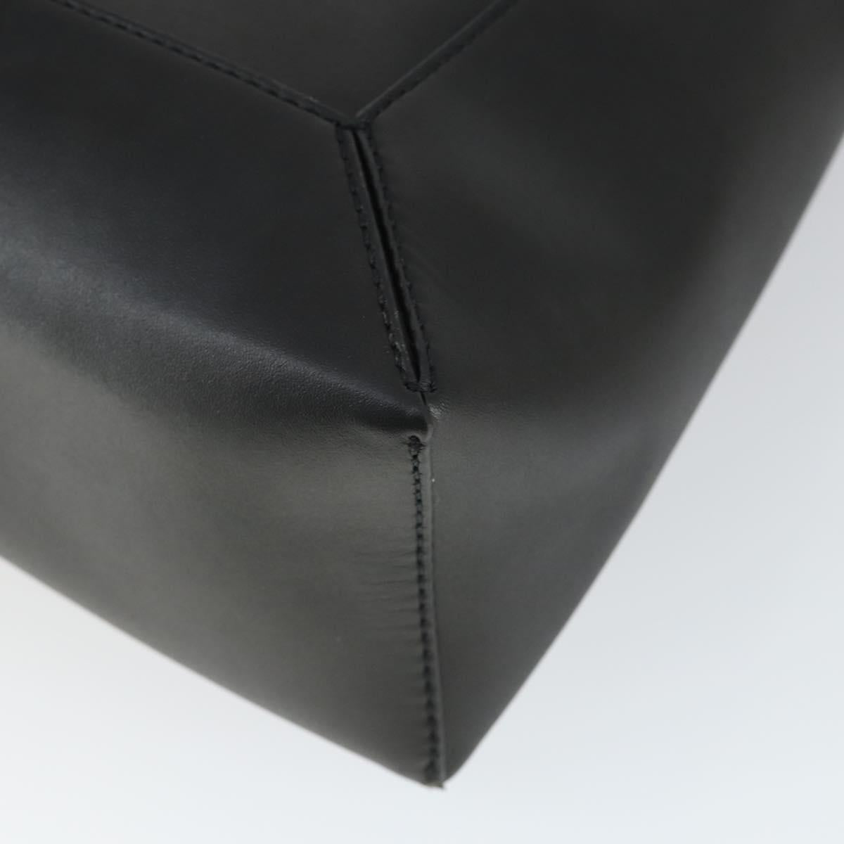 Stella MacCartney Shoulder Bag Straw Leather Beige Gold Auth 165555