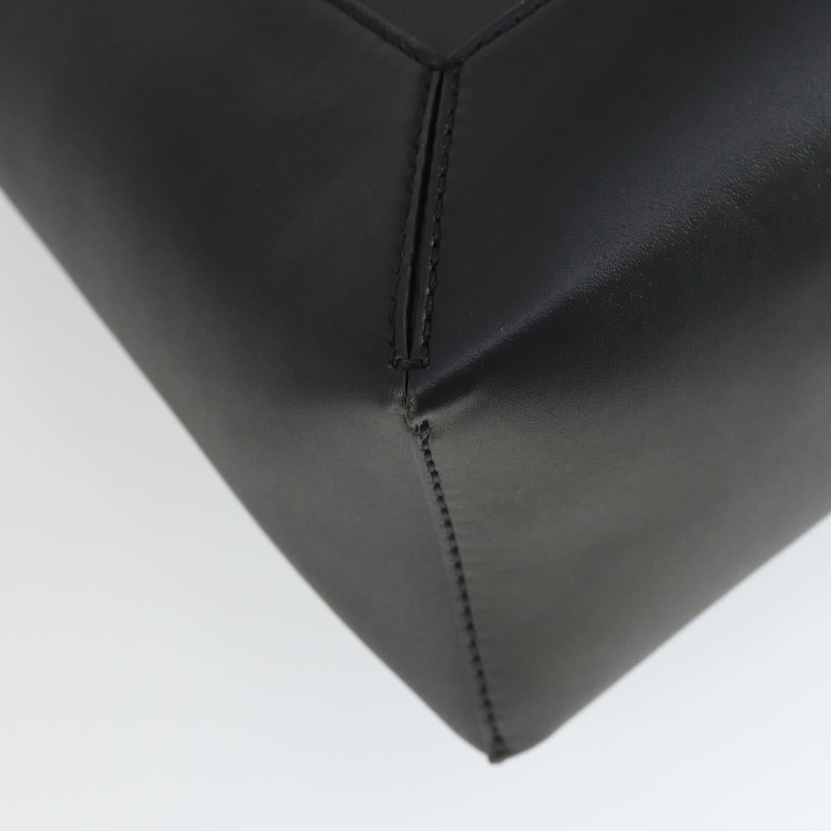 Stella MacCartney Shoulder Bag Straw Leather Beige Gold Auth 165555