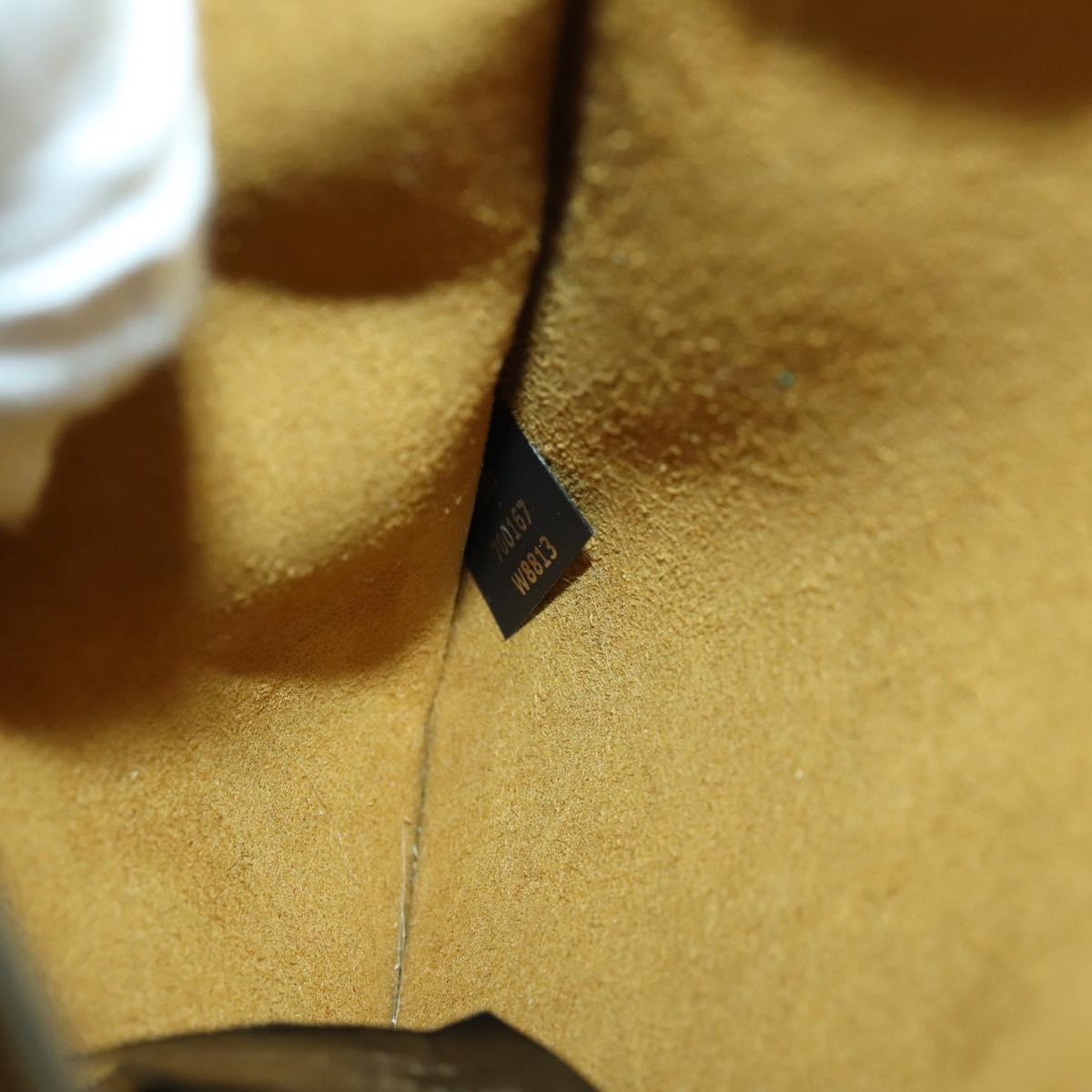 Stella MacCartney Shoulder Bag Straw Leather Beige Gold Auth 165555