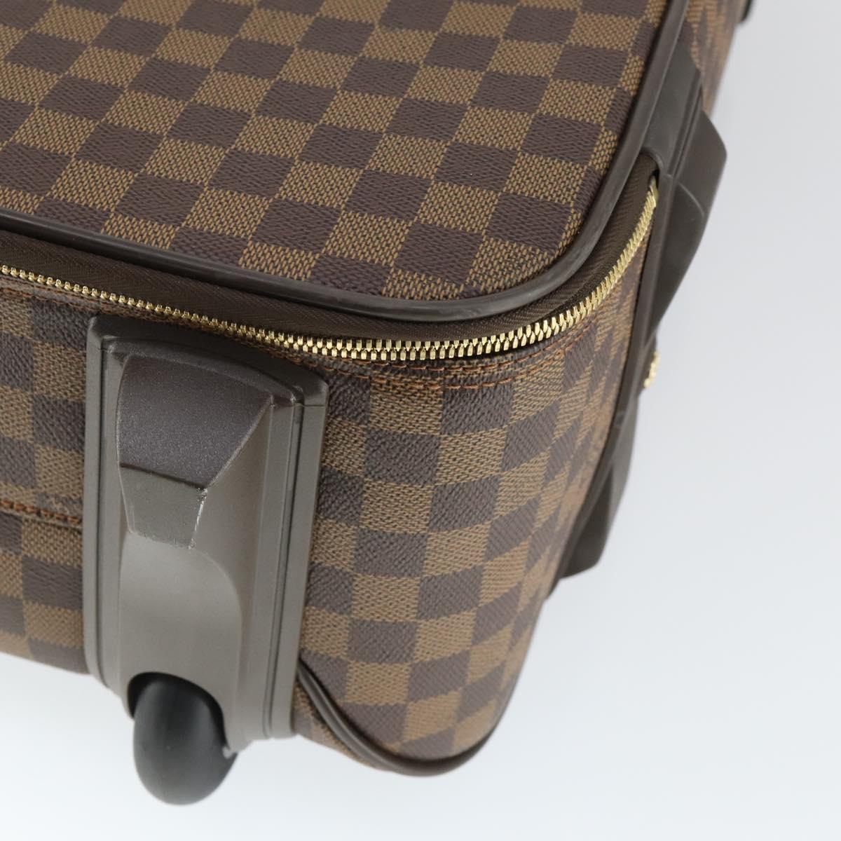 LOUIS VUITTON Damier Ebene Pegas 55 suitcase N23294 LV Auth 165571