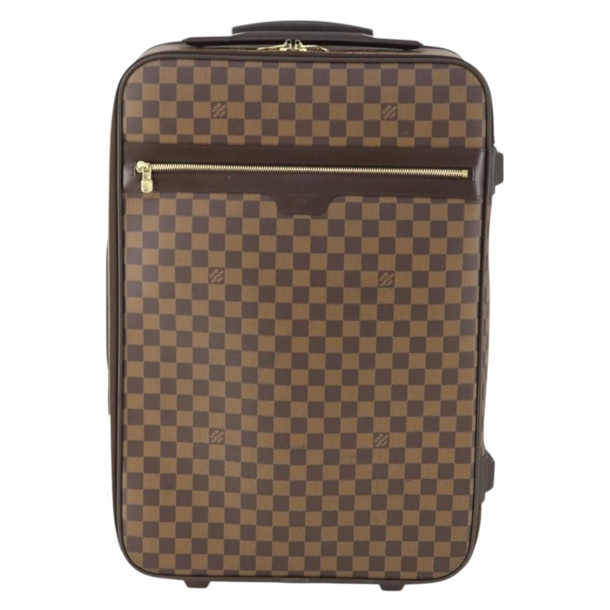 LOUIS VUITTON Damier Ebene Pegas 55 suitcase N23294 LV Auth 165571