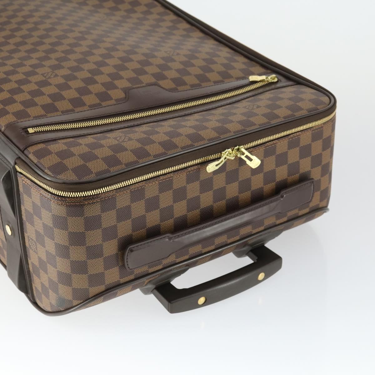LOUIS VUITTON Damier Ebene Pegas 55 suitcase N23294 LV Auth 165571