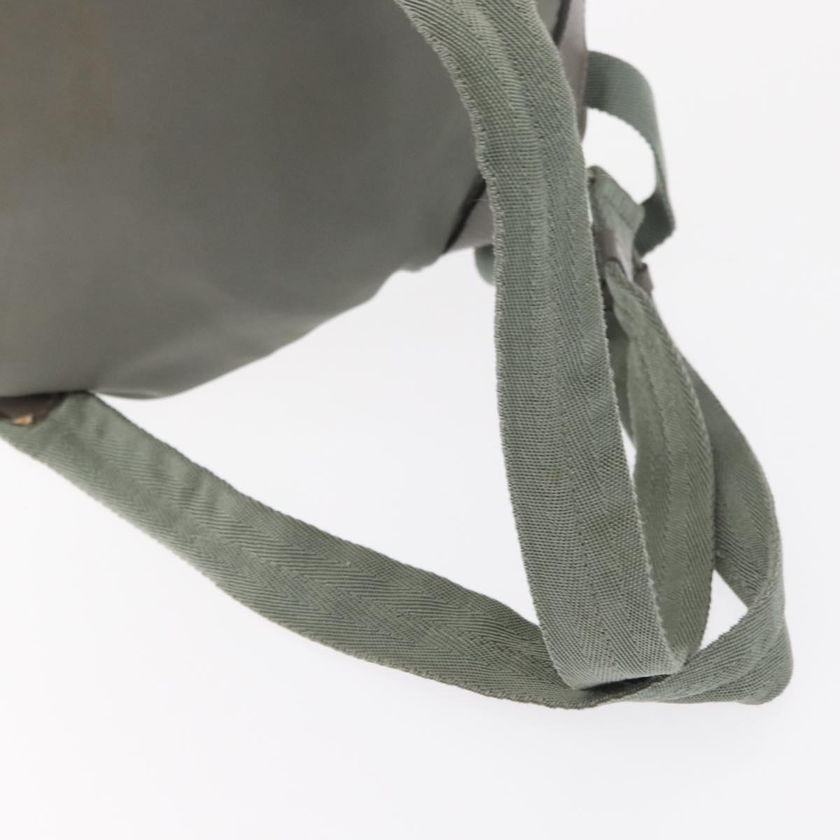 PRADA Backpack Nylon Gray Silver Auth 165573