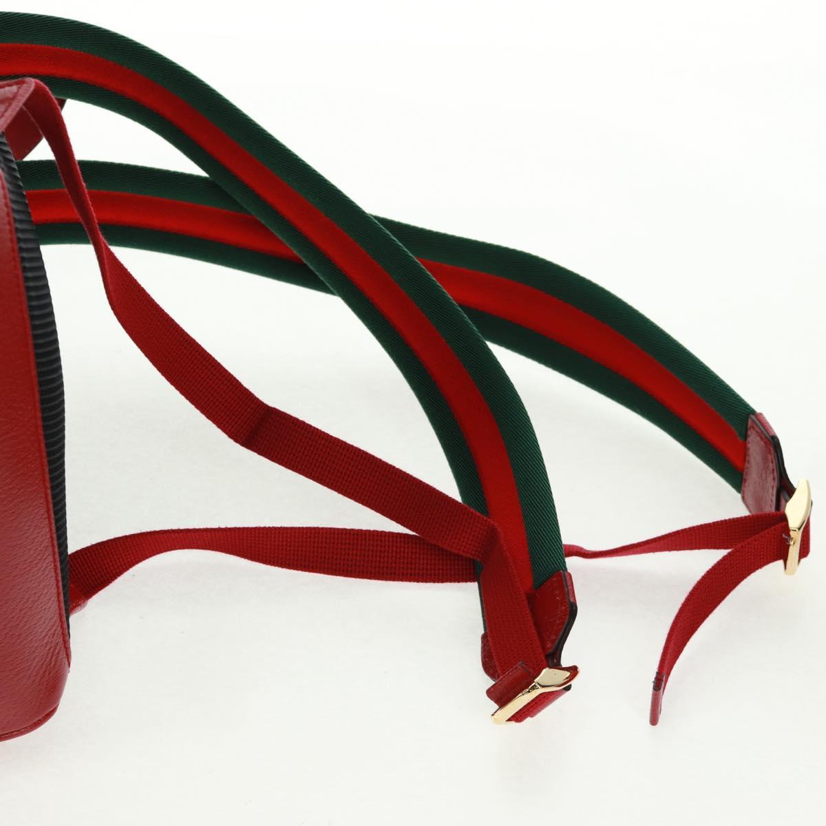 GUCCI Micro GG Supreme Doraemon Backpack PVC Beige Gold 647816 Auth 165616SAM